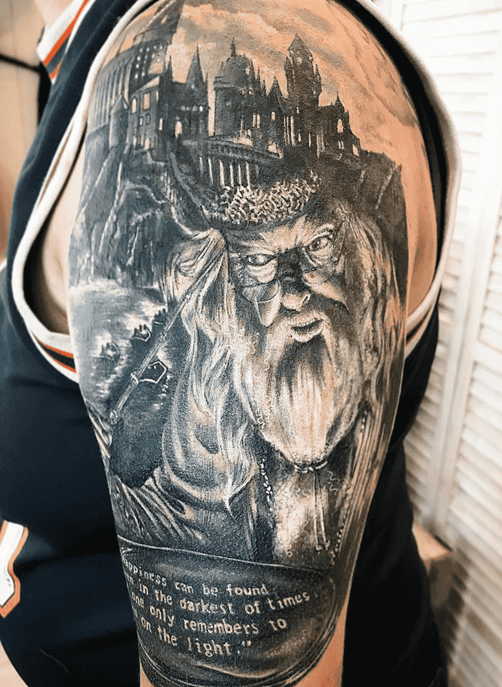 Albus Dumbledore Tattoo Portrait