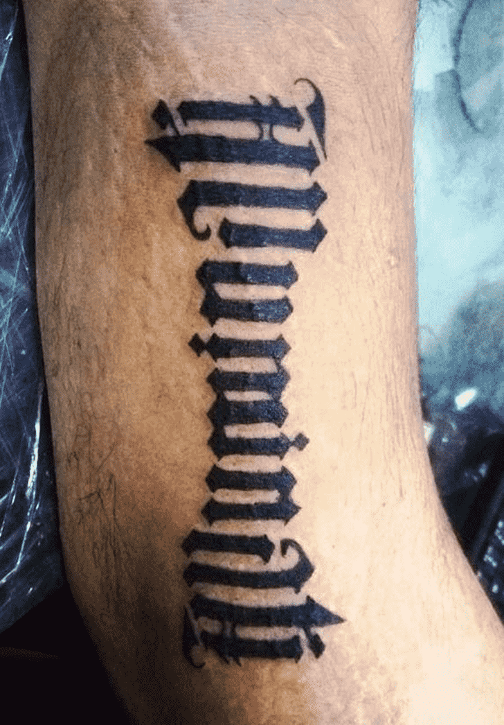 Ambigram Tattoo Snapshot