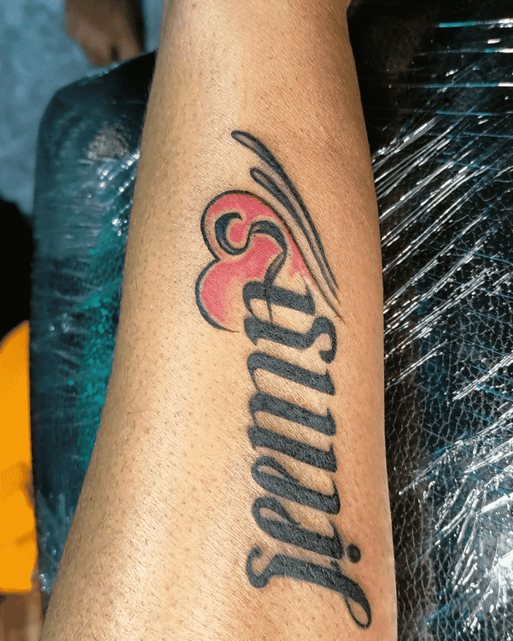 Ambigram Tattoo Shot