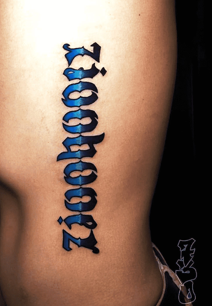Ambigram Tattoo Shot