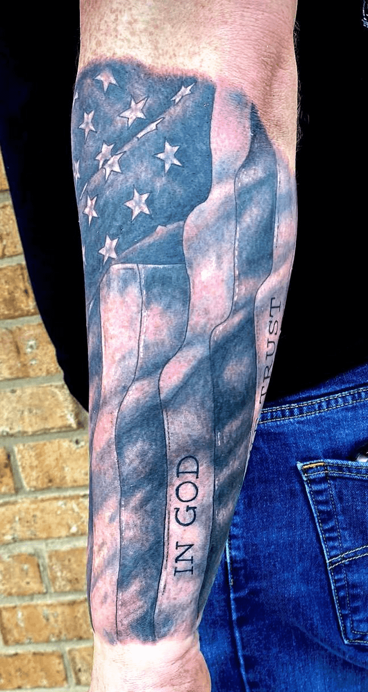 American Flag Tattoo Ink