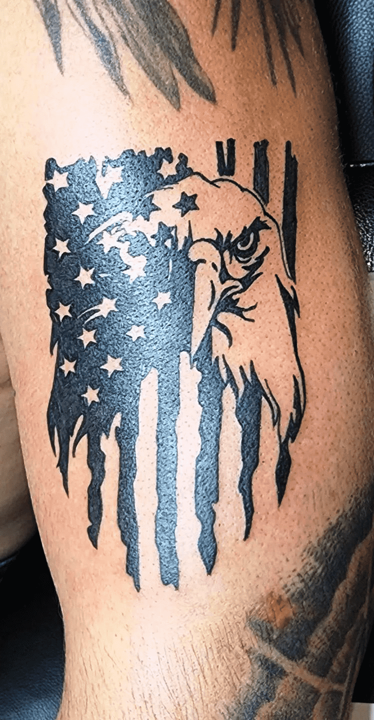 American Flag Tattoo Photograph