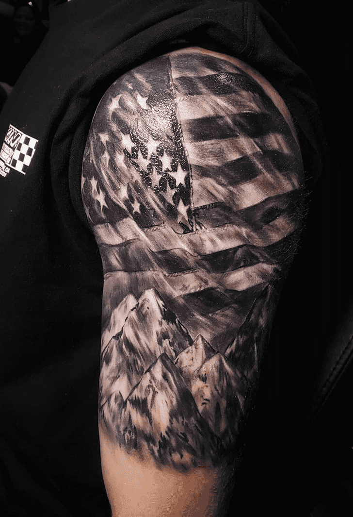 American Flag Tattoo Ink