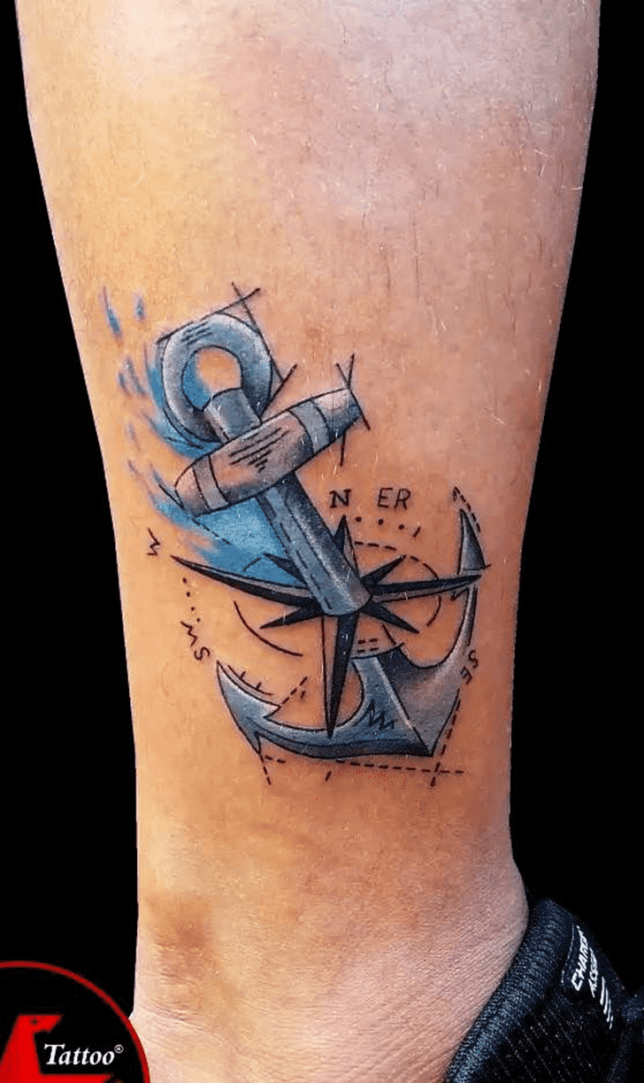 Anchor Tattoo Shot