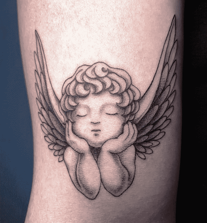 Angel Tattoo Shot