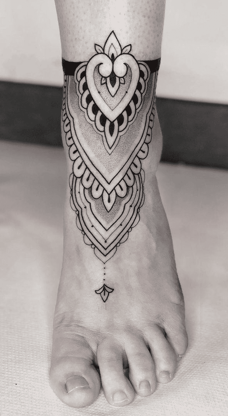 Ankle Bone Tattoo Portrait