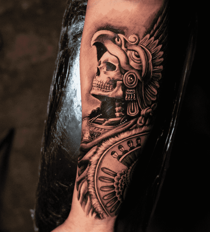 Aztec Tattoo Portrait
