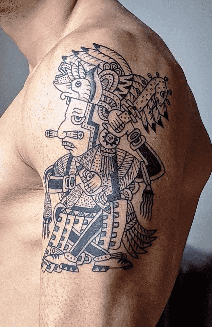 Aztec Tattoo Photograph