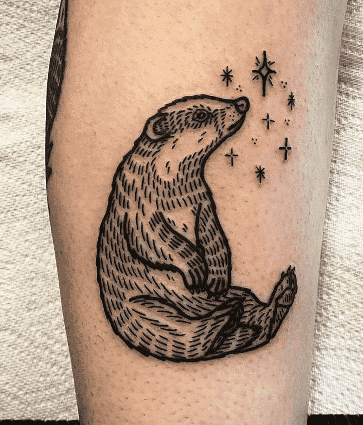 Badger Tattoo Picture