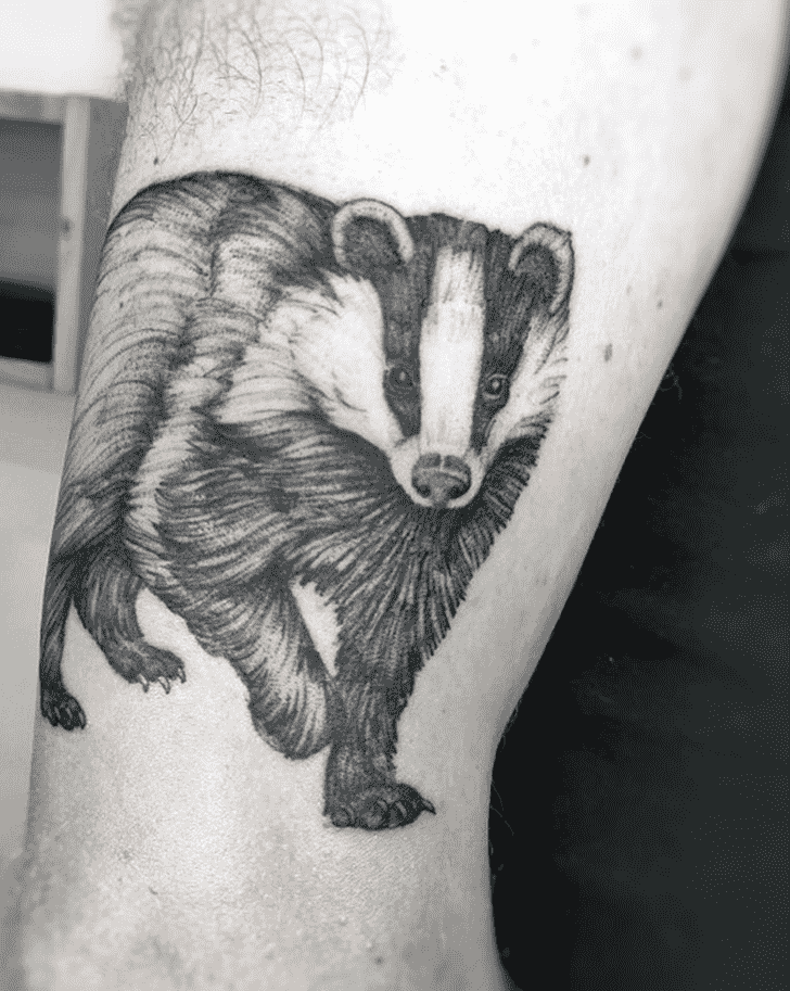 Badger Tattoo Shot