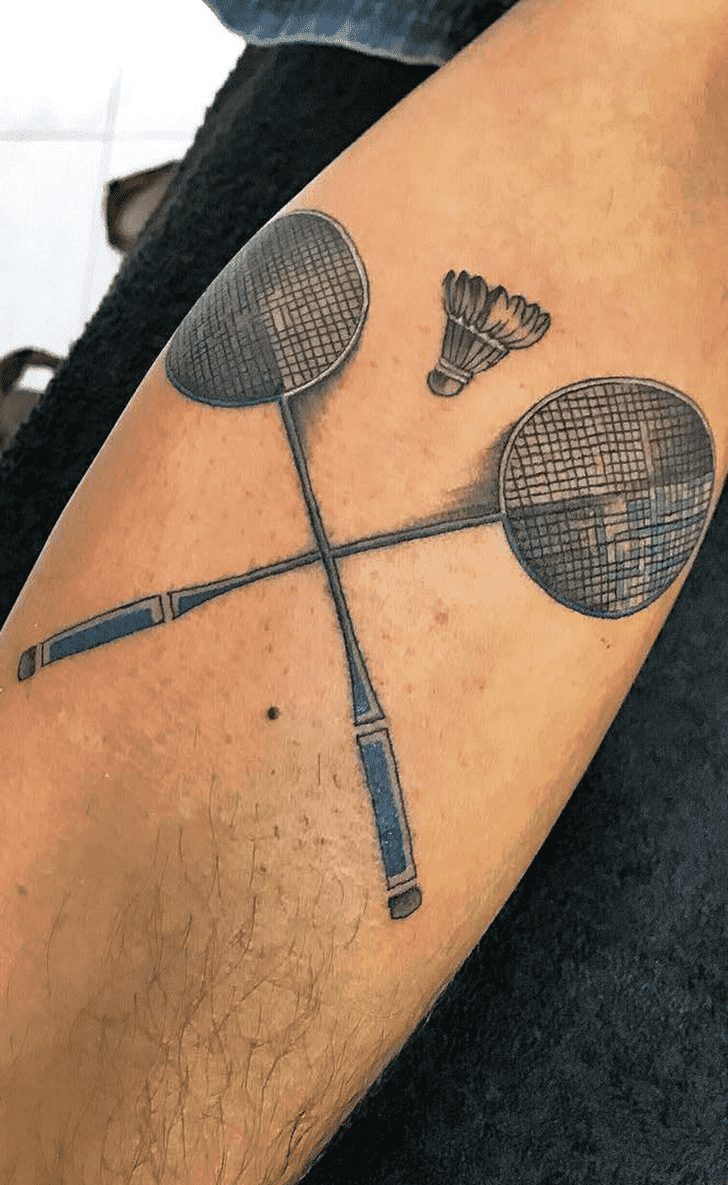 Badminton Tattoo Snapshot