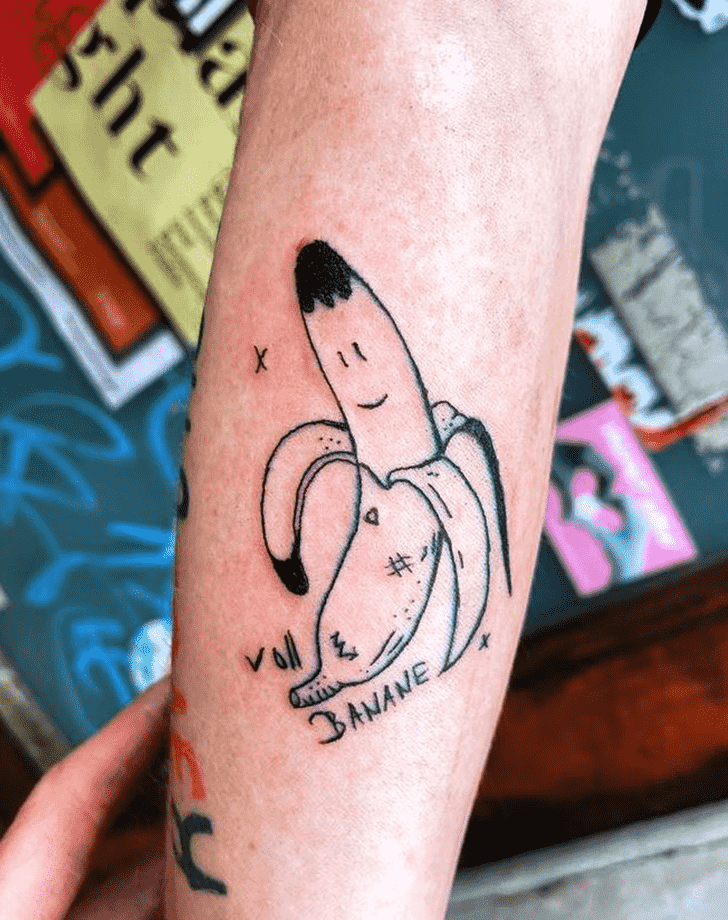 Banana Tattoo Design Image