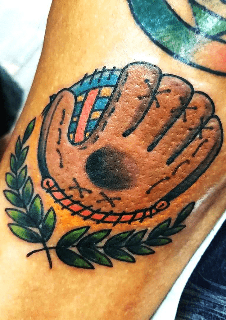 Baseball Tattoo Shot