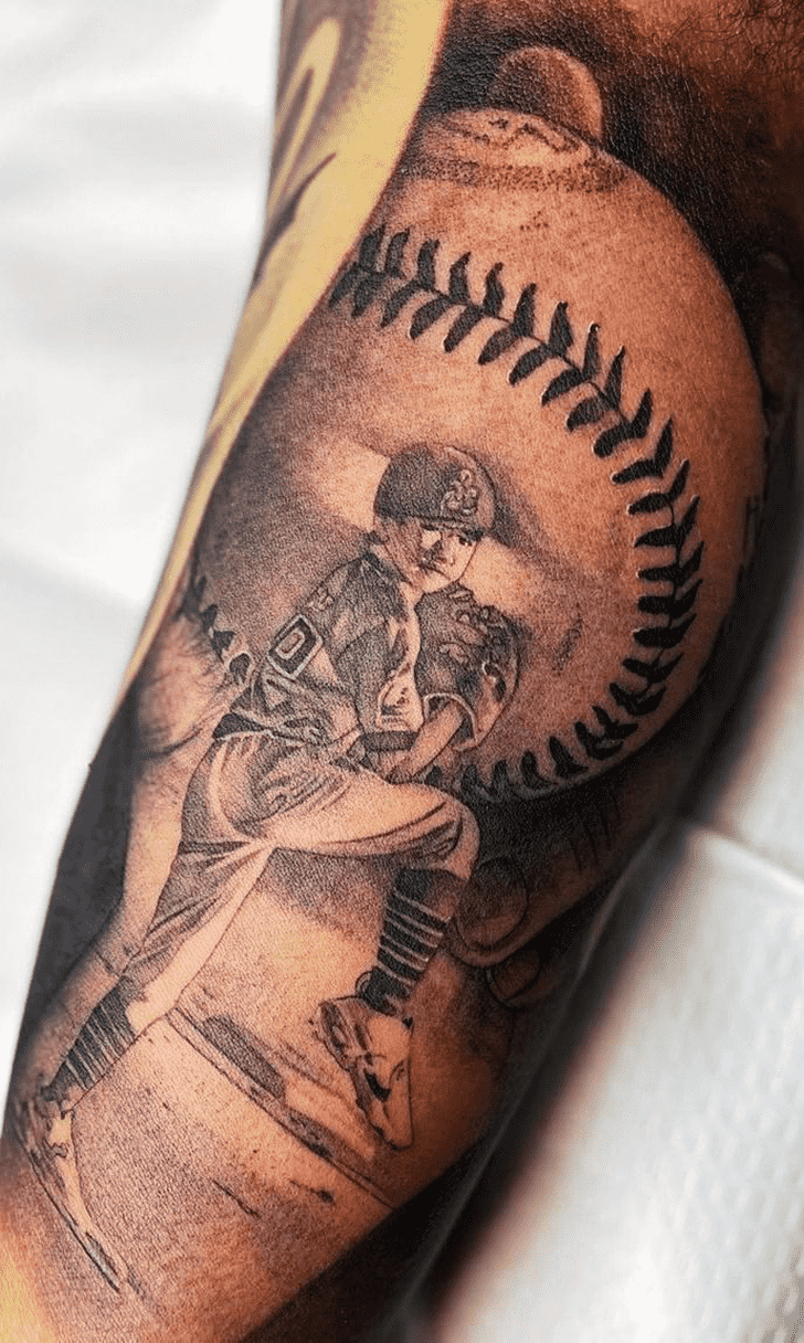 Baseball Tattoo Figure