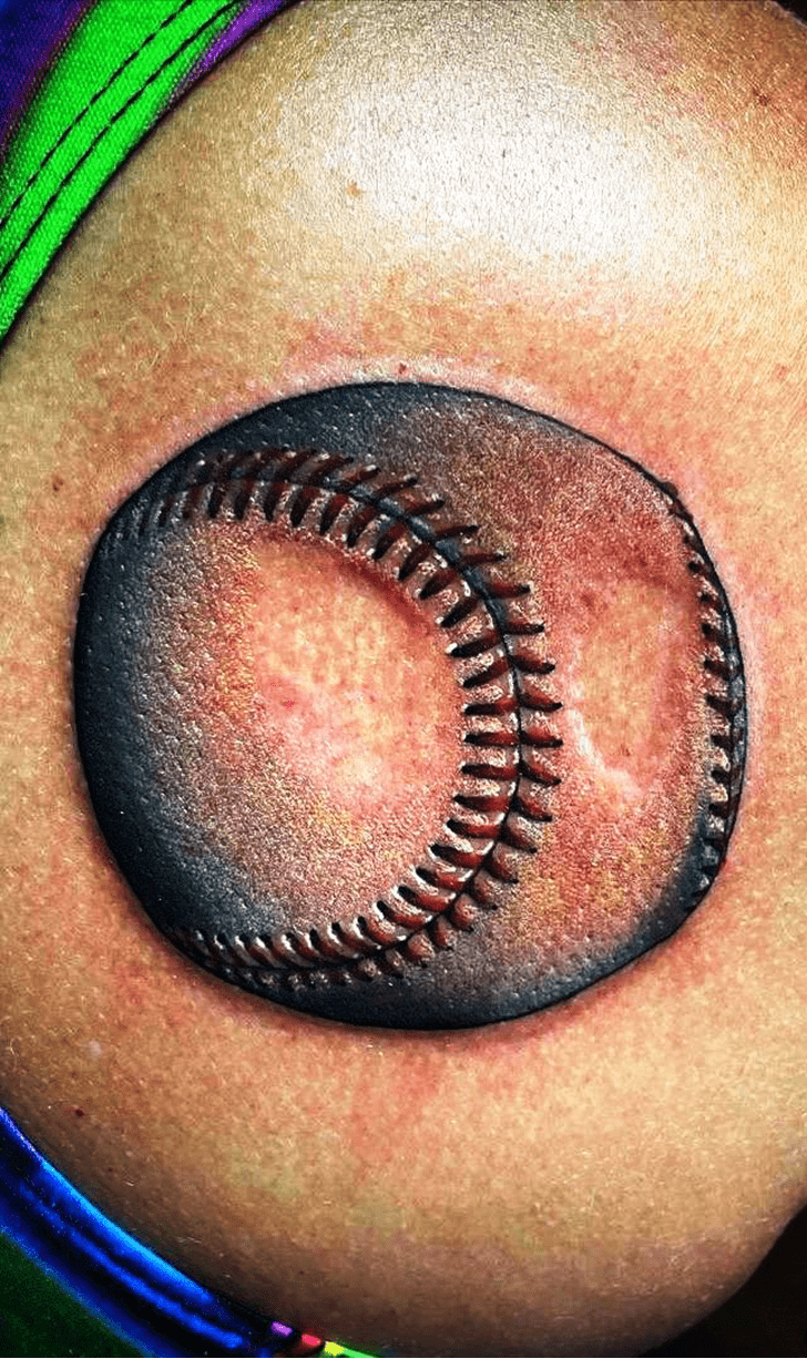 Baseball Tattoo Photograph