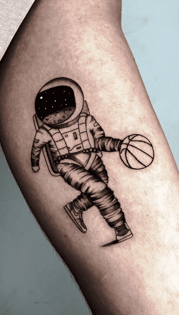 Basketball Tattoo Portrait