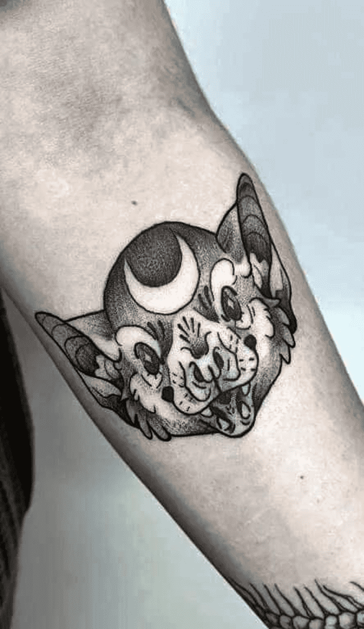 Bat Tattoo Portrait