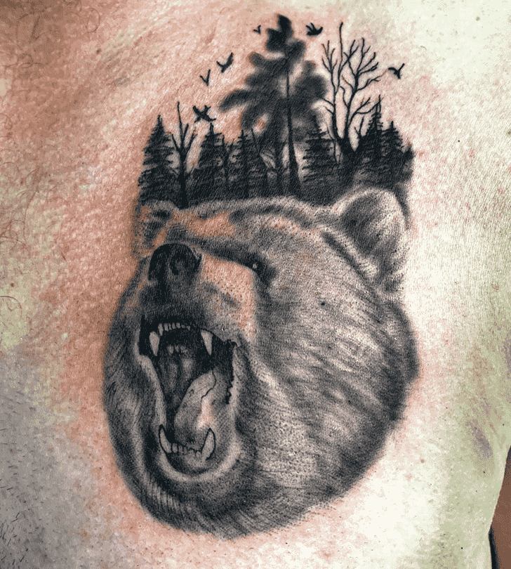 Bear Tattoo Photograph