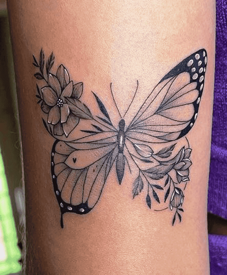 Beautiful Butterfly  Tattoo Figure