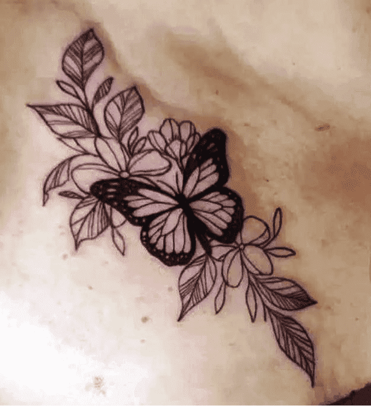 Beautiful Butterfly  Tattoo Photo