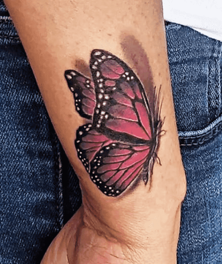 Beautiful Butterfly  Tattoo Figure