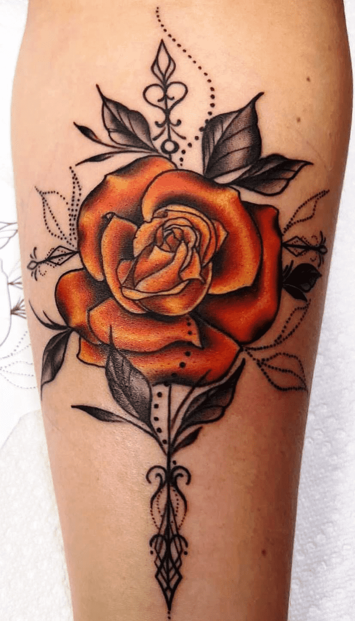 Beautiful Rose Tattoo Figure