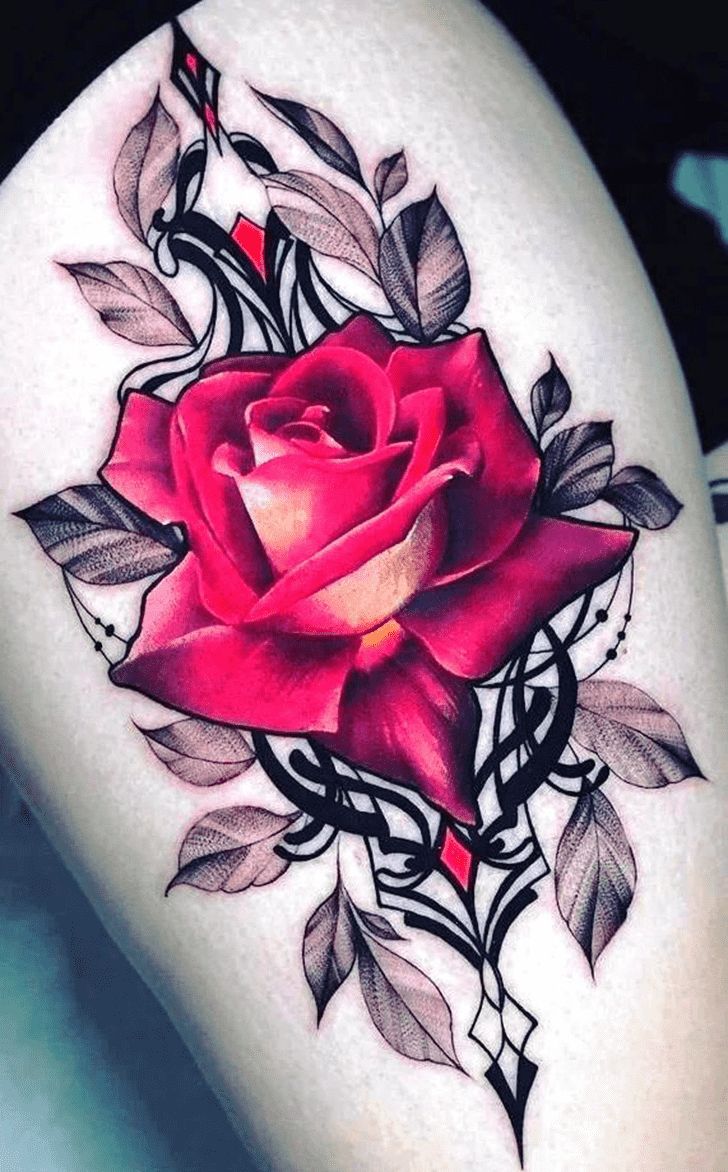 Beautiful Rose Tattoo Snapshot