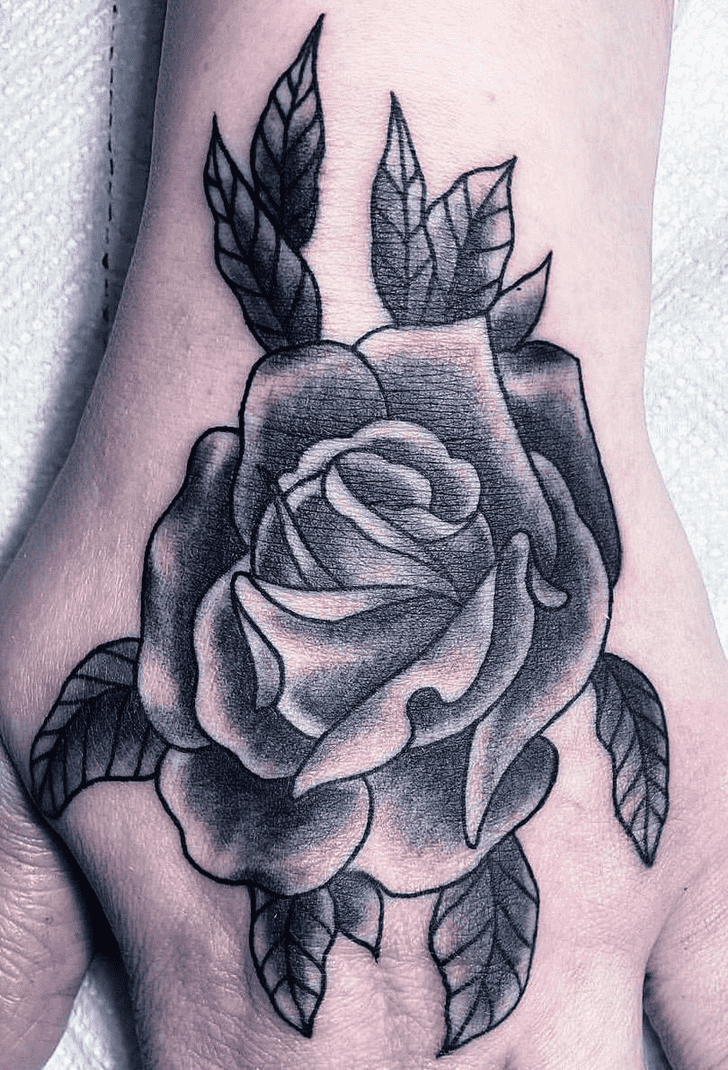 Beautiful Rose Tattoo Shot