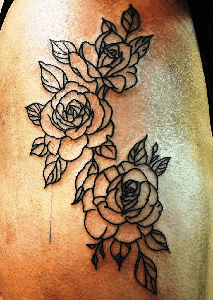 Beautiful Rose Tattoo Design Image