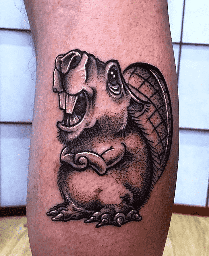 Beaver Tattoo Design Image