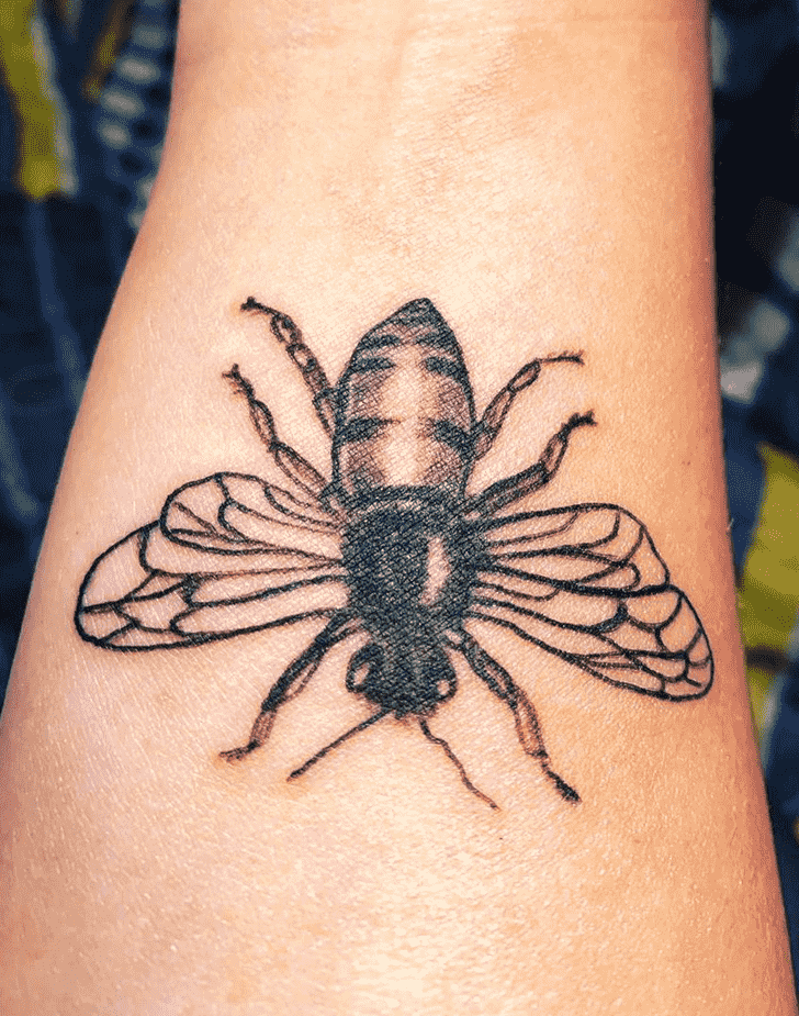 Bee Tattoo Photograph
