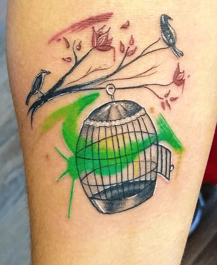 Bird Cage Tattoo Ink