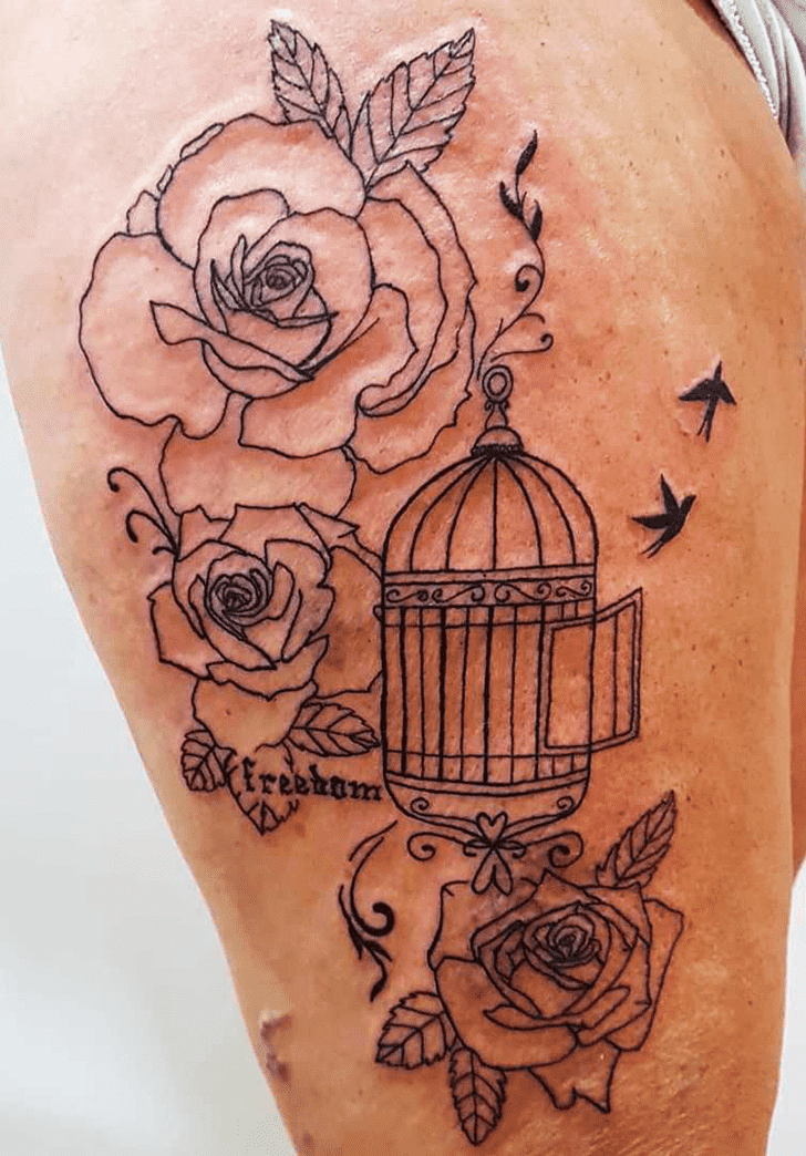 Bird Cage Tattoo Shot