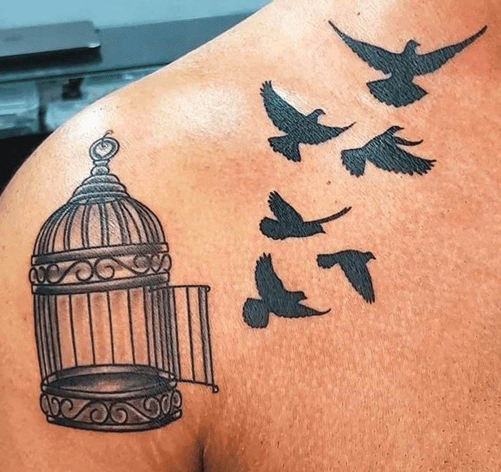 Bird Cage Tattoo Design Image