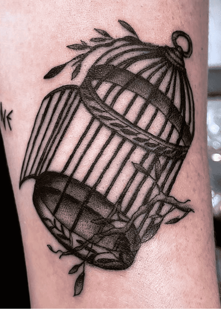 Bird Cage Tattoo Photos