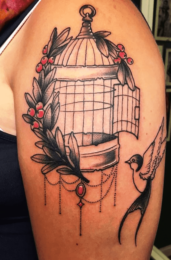 Bird Cage Tattoo Photo