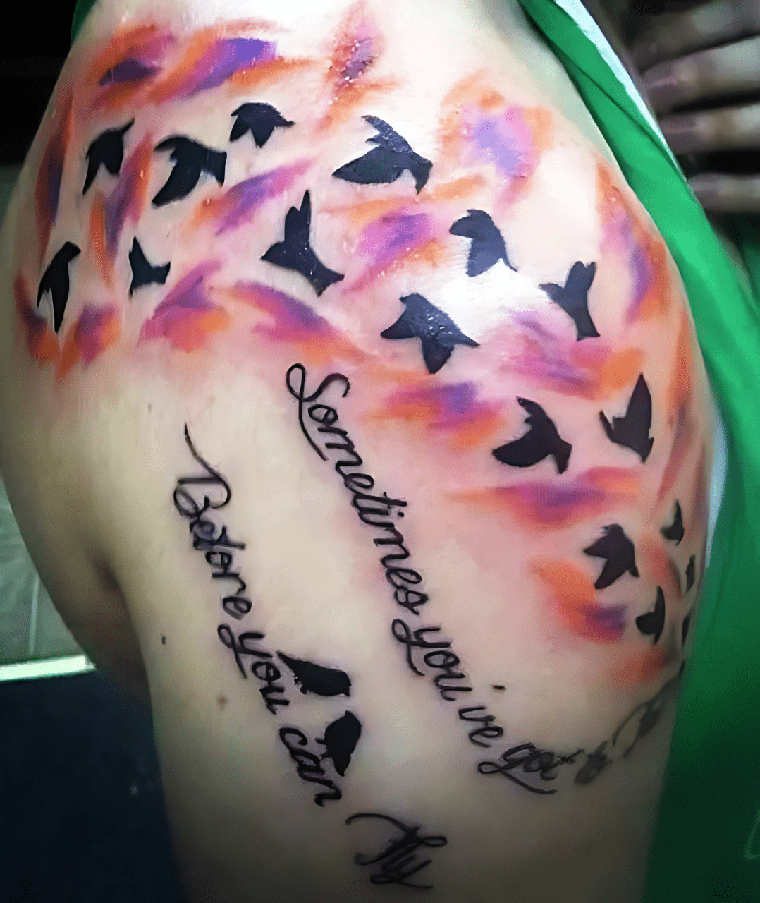 Bird Flying Tattoo Picture