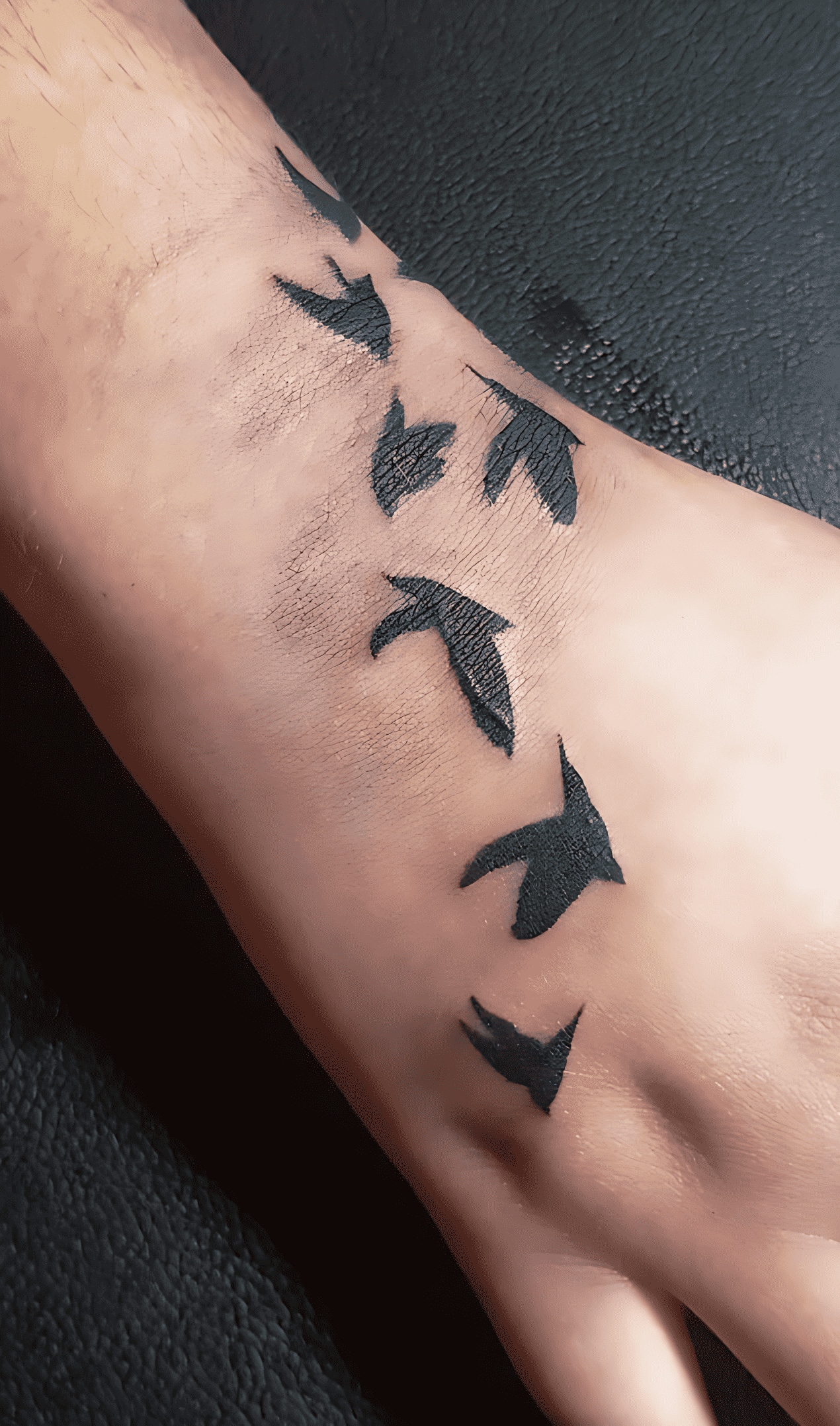 Bird Flying Tattoo Figure