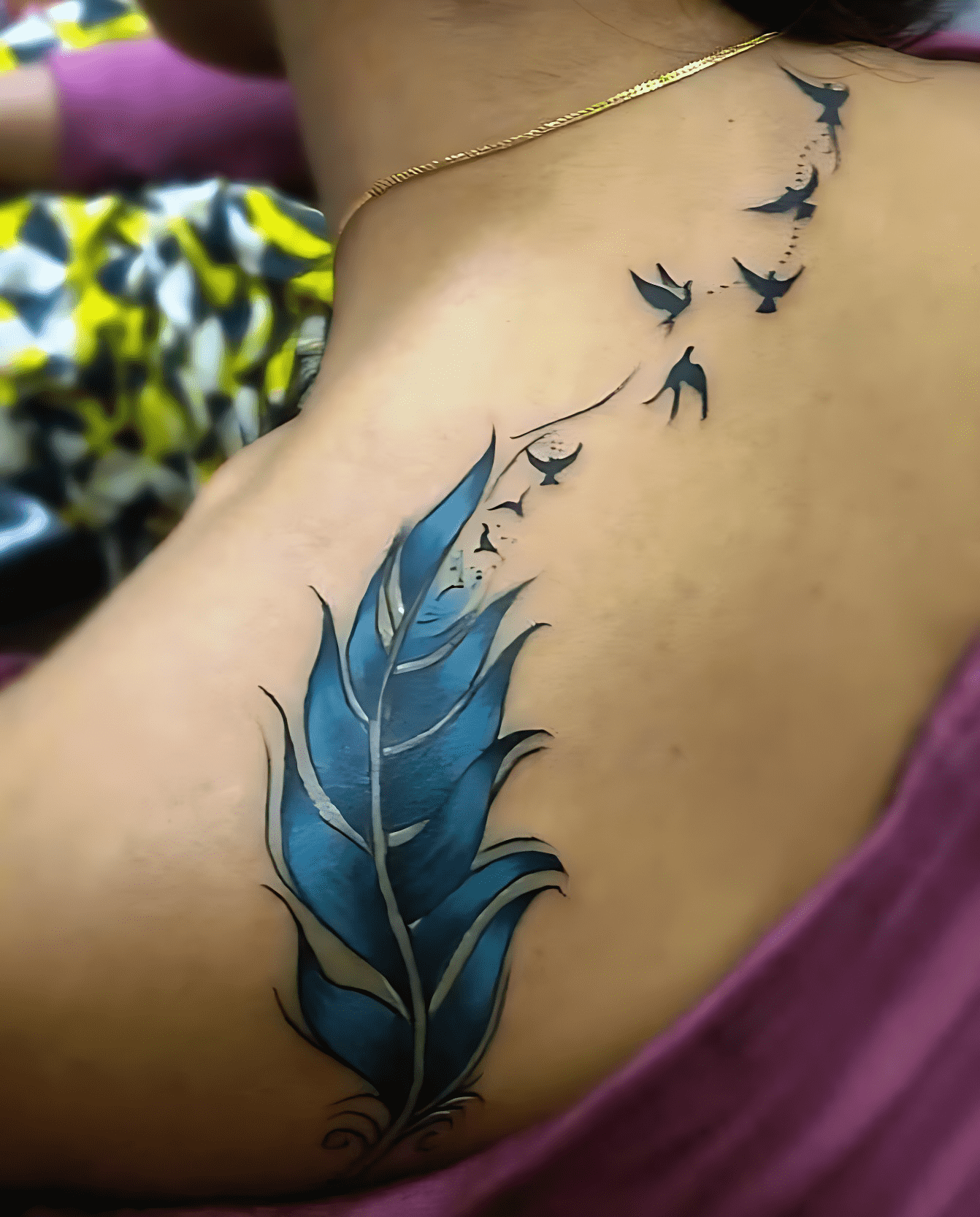 Bird Flying Tattoo Portrait