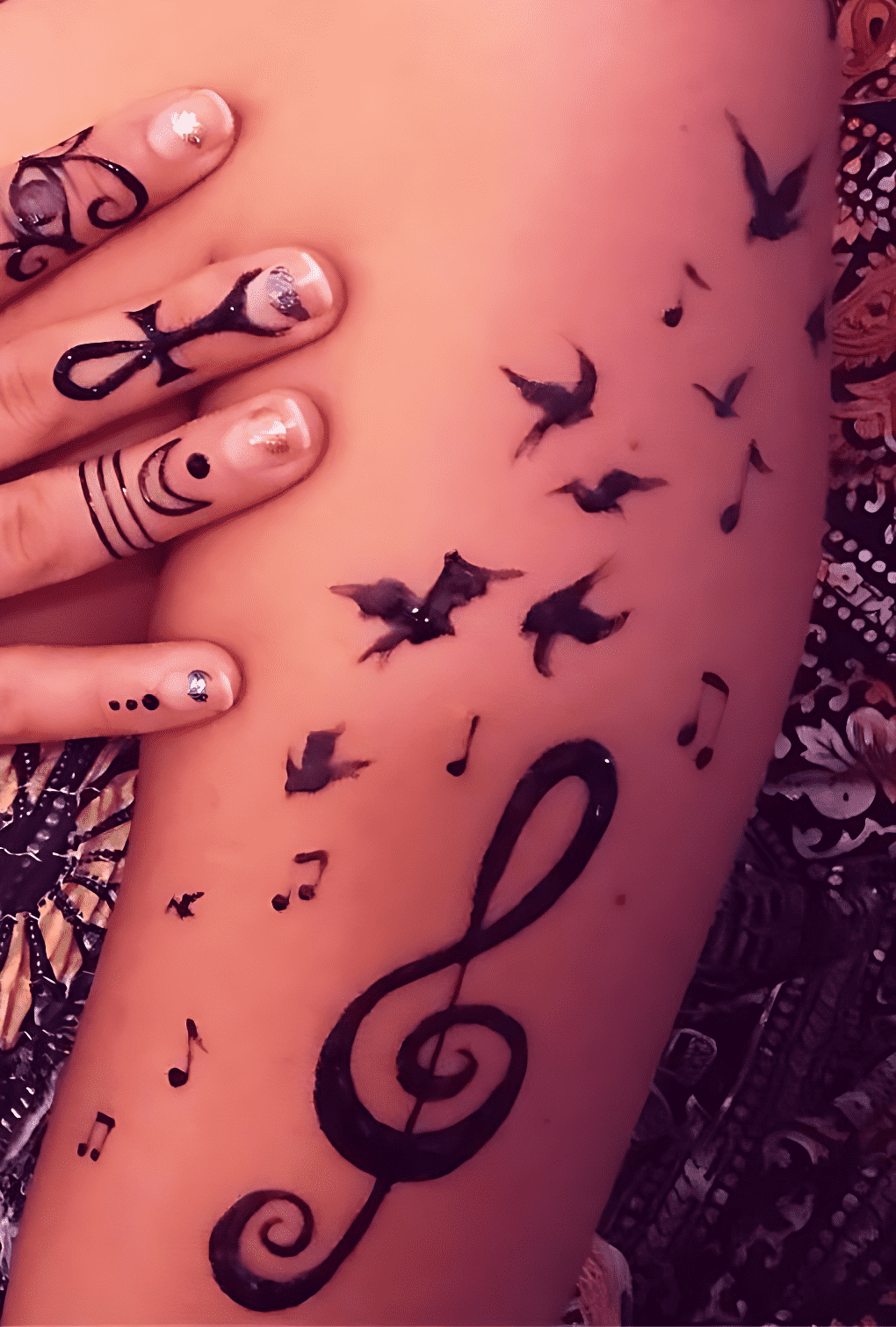 Bird Flying Tattoo Photo
