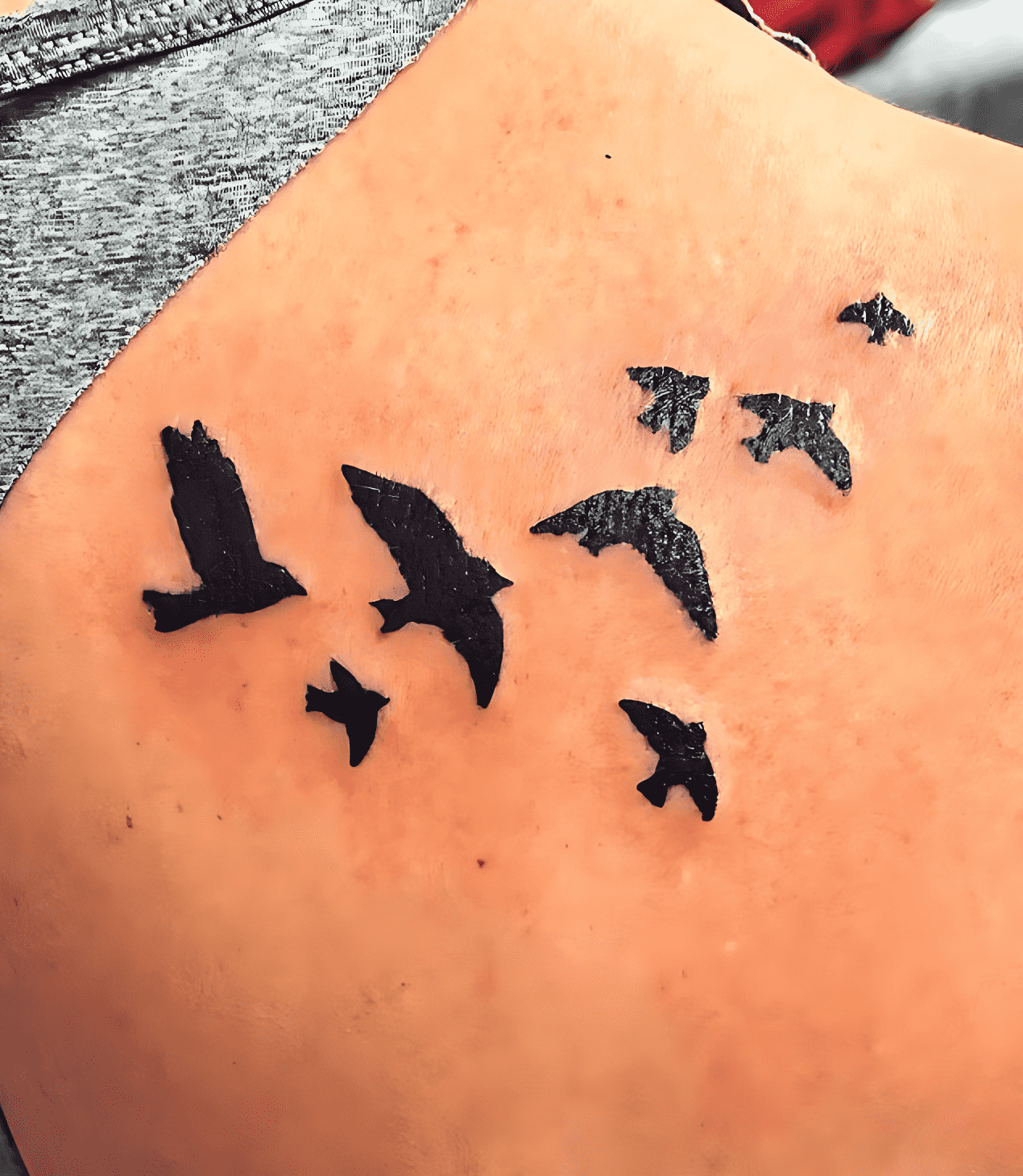Bird Flying Tattoo Snapshot