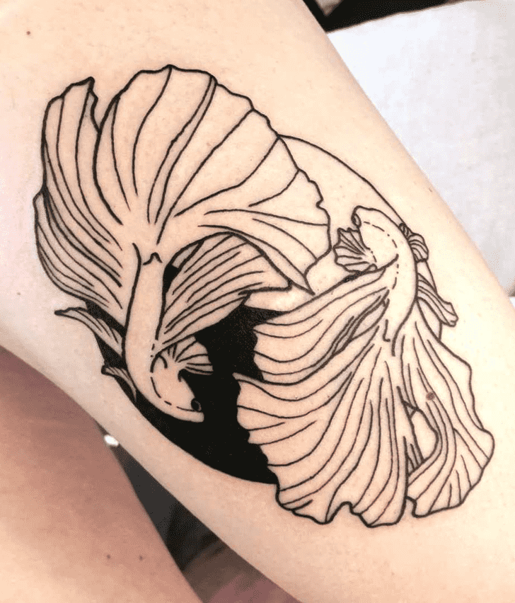 Black And White Fish Tattoo Photos