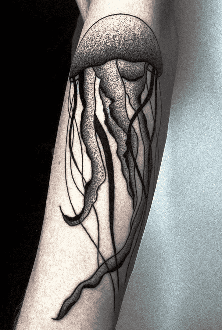Black And White Fish Tattoo Ink
