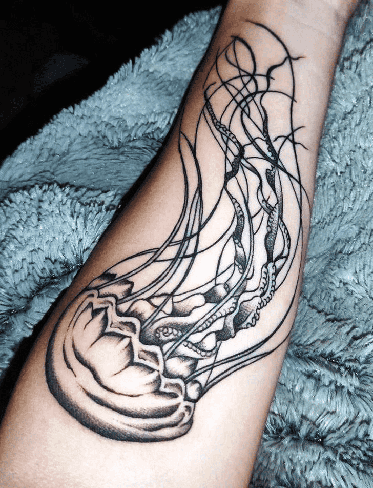 Black And White Fish Tattoo Ink