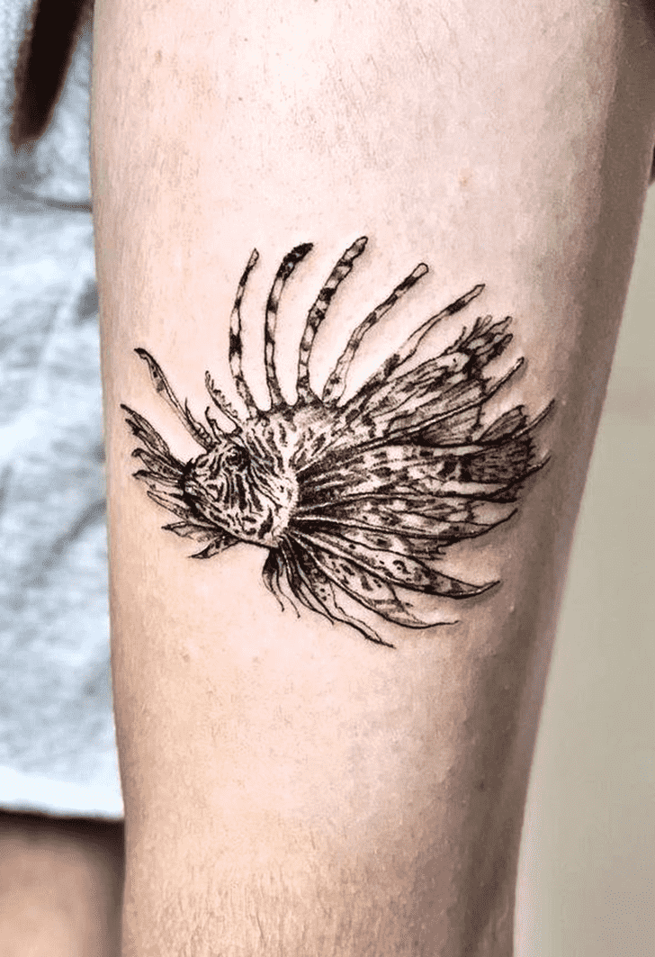 Black And White Fish Tattoo Photo