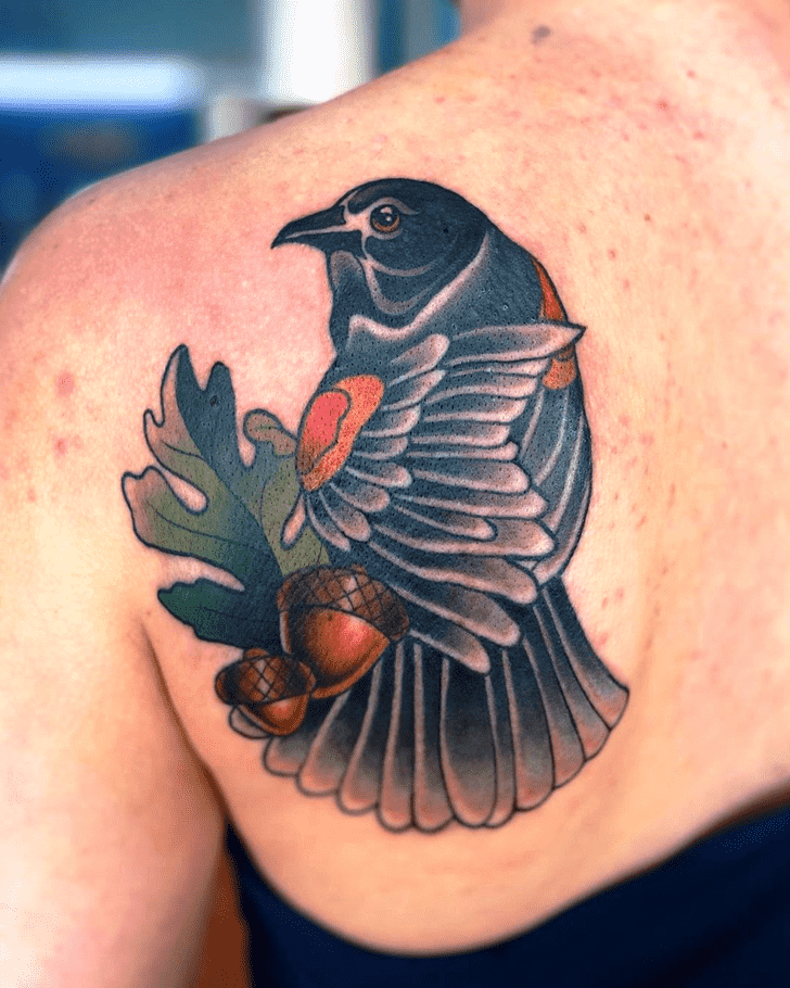 Black Bird Tattoo Portrait