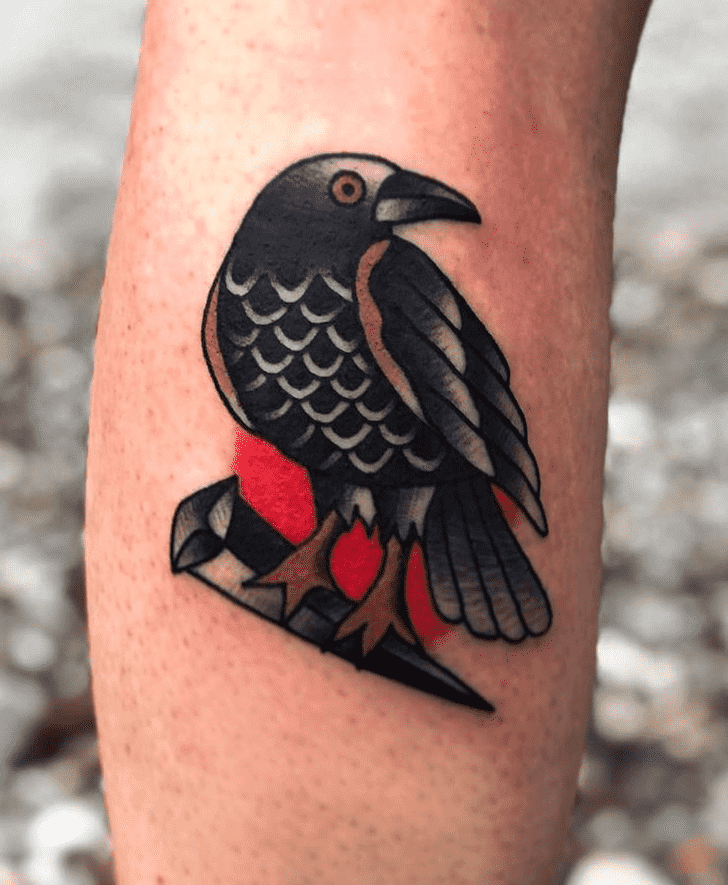 Black Bird Tattoo Portrait