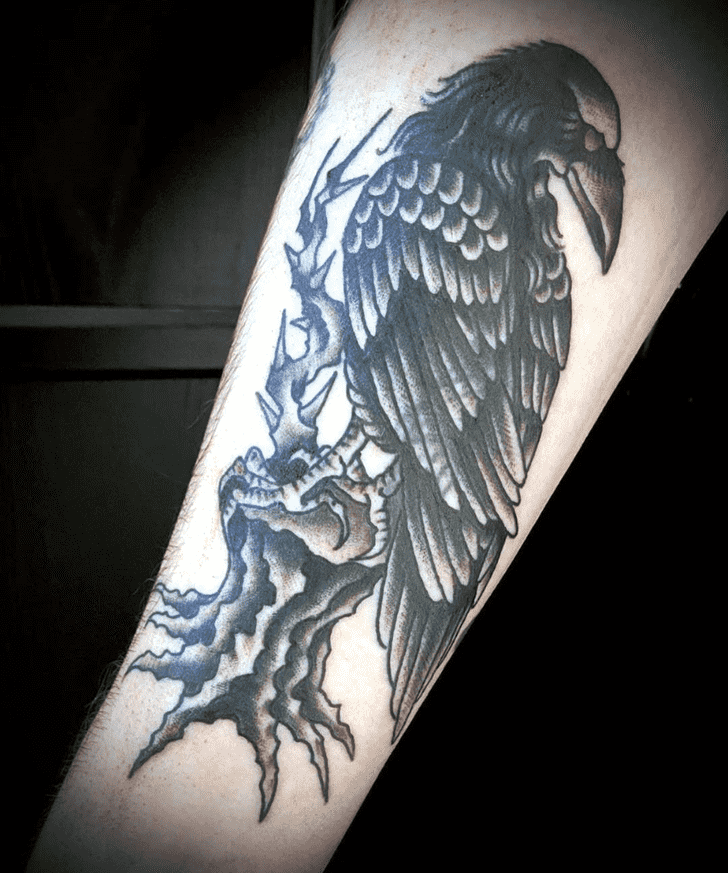 Black Bird Tattoo Picture