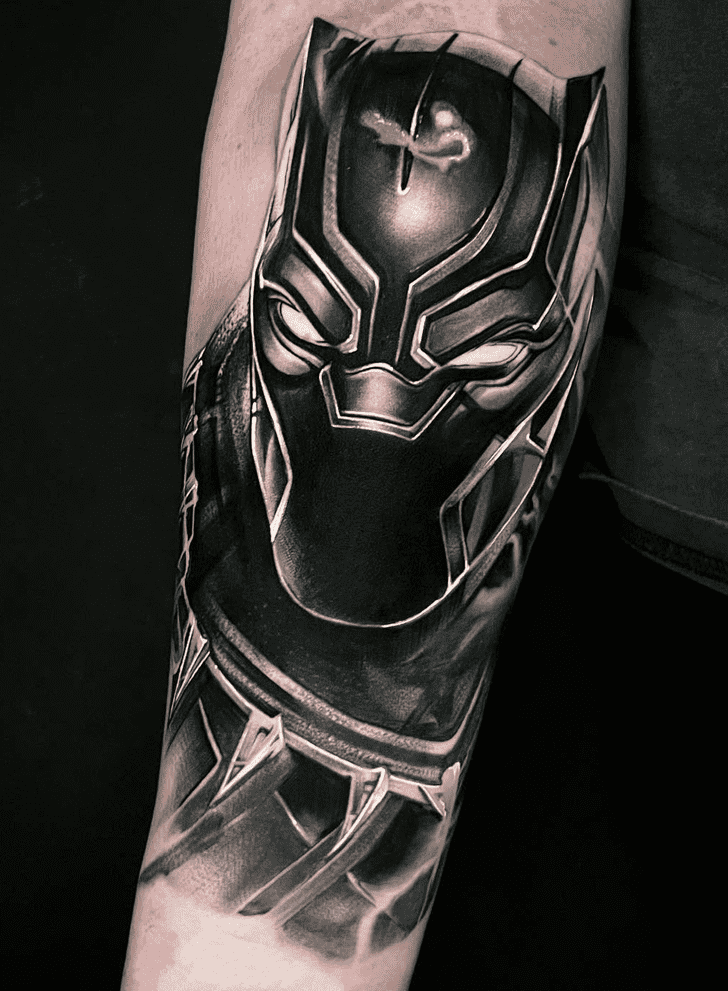 Black Panther Tattoo Portrait