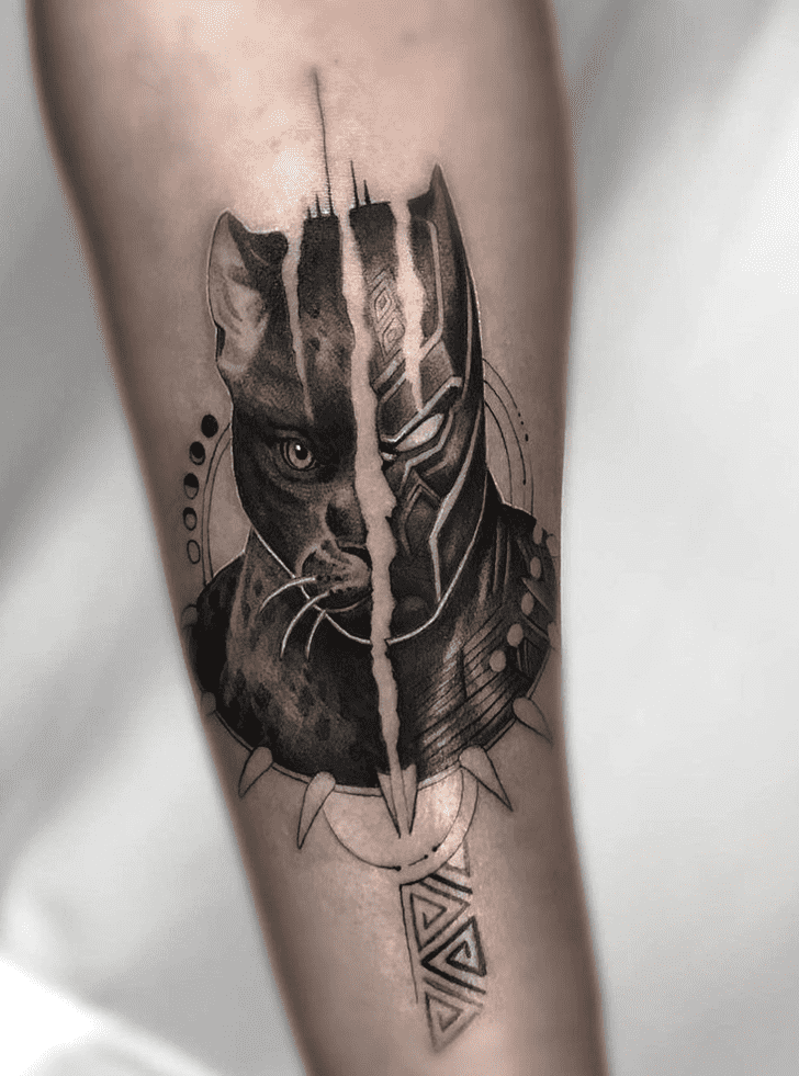 Black Panther Tattoo Shot